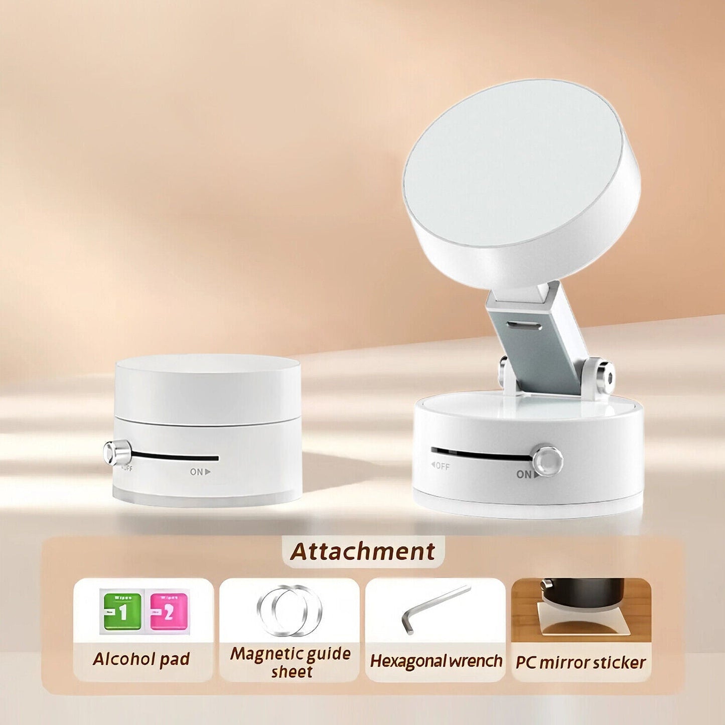 360 Vacuum Strong Magnetic Phone Holder Suction Cup Car Stand Foldable Car Mount - EcoSphere Market