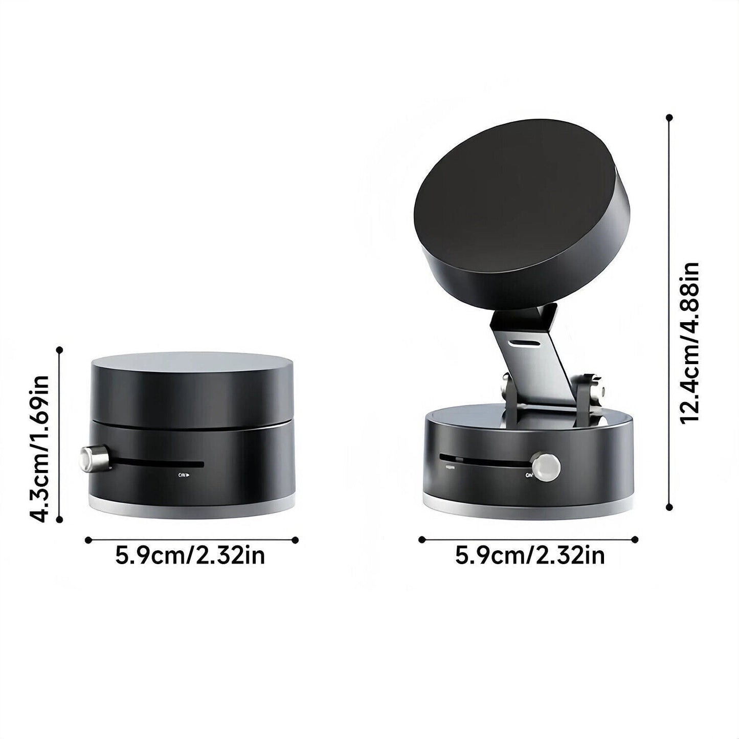 360 Vacuum Strong Magnetic Phone Holder Suction Cup Car Stand Foldable Car Mount - EcoSphere Market
