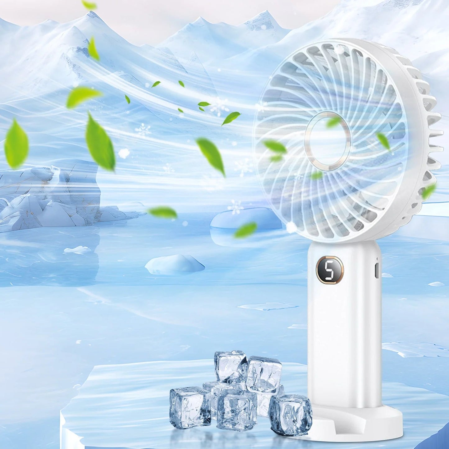 Portable Eco Cooling Fan – Quiet Air Blower for Indoor & Outdoor Use (Green) - EcoSphere Market