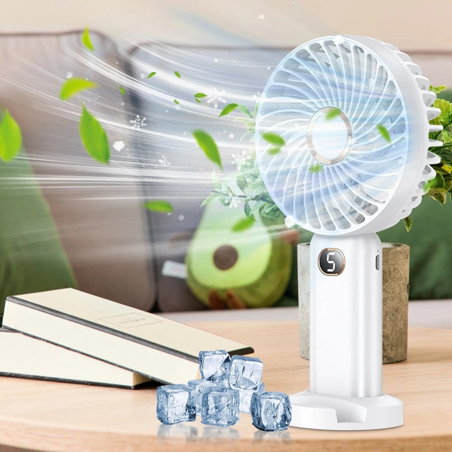 Portable Eco Cooling Fan – Quiet Air Blower for Indoor & Outdoor Use (Green) - EcoSphere Market