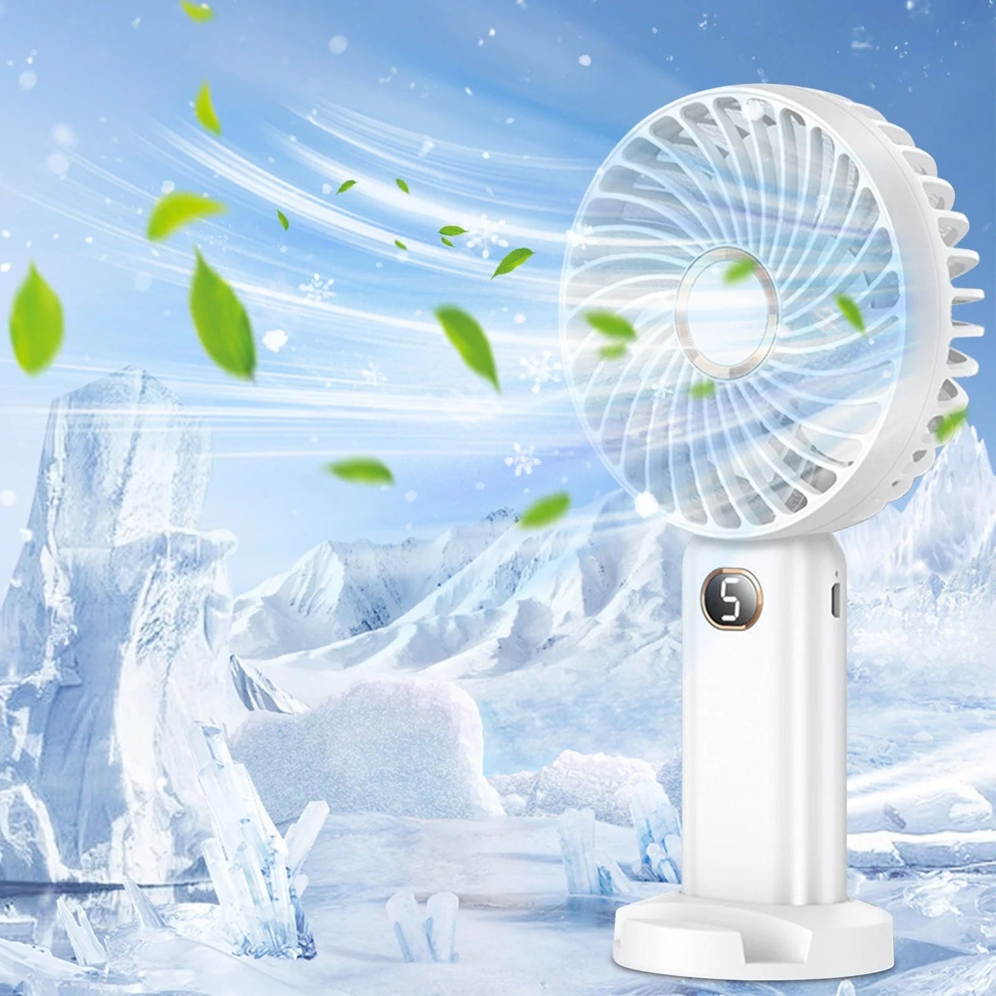 Portable Eco Cooling Fan – Quiet Air Blower for Indoor & Outdoor Use (Green) - EcoSphere Market