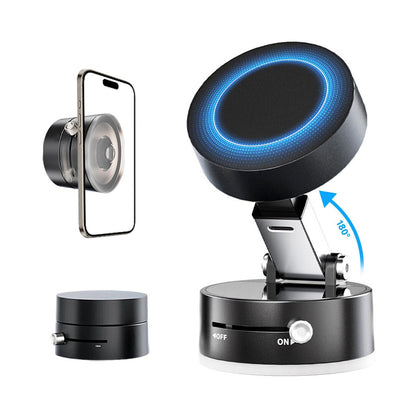 360 Vacuum Strong Magnetic Phone Holder Suction Cup Car Stand Foldable Car Mount - EcoSphere Market