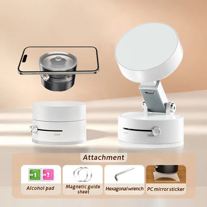 360 Vacuum Strong Magnetic Phone Holder Suction Cup Car Stand Foldable Car Mount - EcoSphere Market