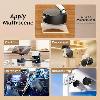 360 Vacuum Strong Magnetic Phone Holder Suction Cup Car Stand Foldable Car Mount - EcoSphere Market